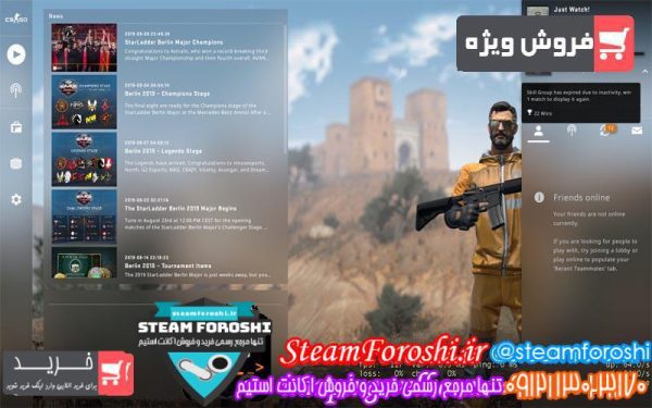 فروش اکانت cs go کد ۳۴۳۱