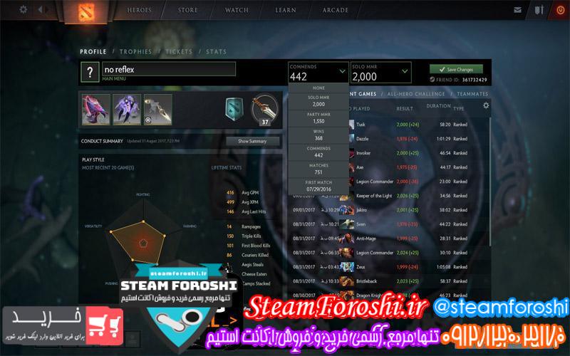 فروش اکانت MMR 2000