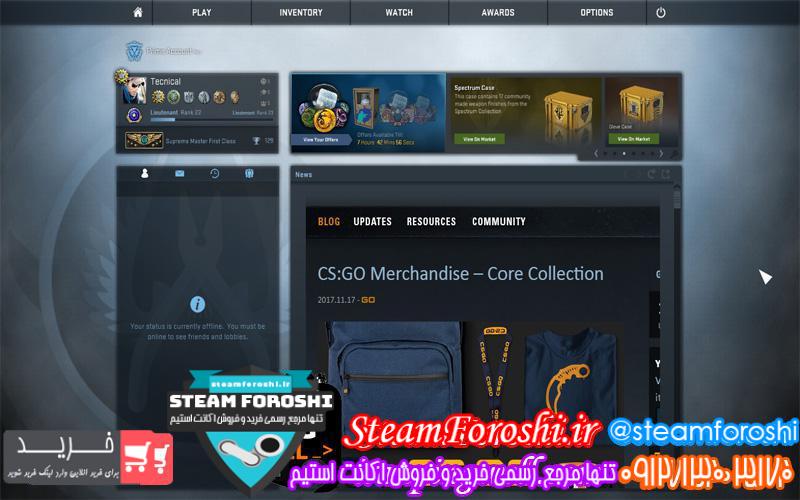 فروش اکانت cs go کد ۲۸۸