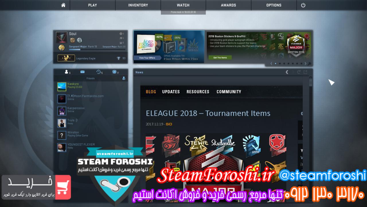 فروش اکانت cs go کد 326