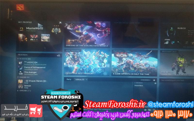 فروش اکانت دوتا ۲ کد 417