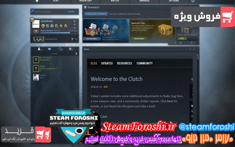 فروش اکانت cs go کد 541