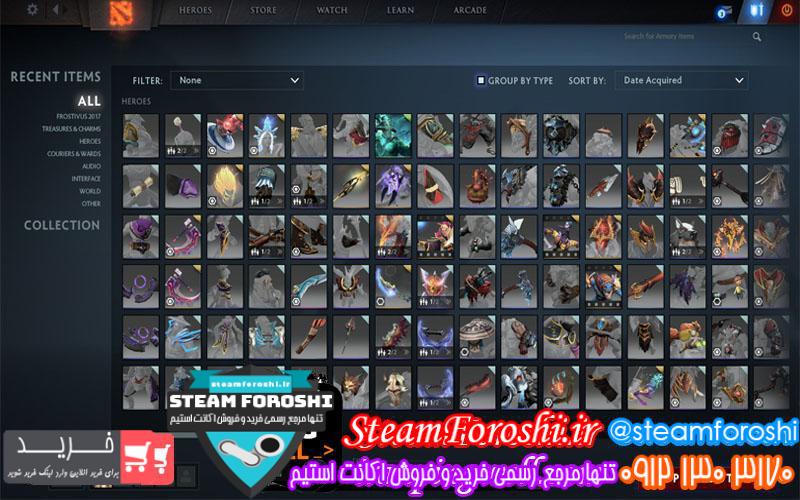 فروش اکانت دوتا ۲ کد 569