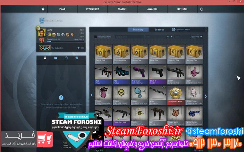 فروش اکانت cs go کد 971