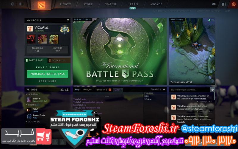 فروش اکانت دوتا ۲ کد 976