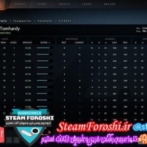 فروش اکانت دوتا ۲ کد 1570