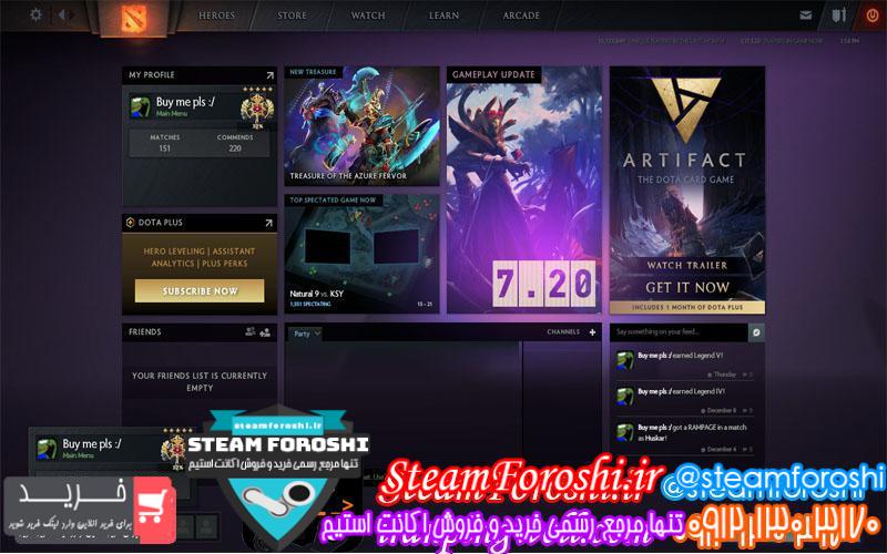 فروش اکانت دوتا ۲ کد 1857