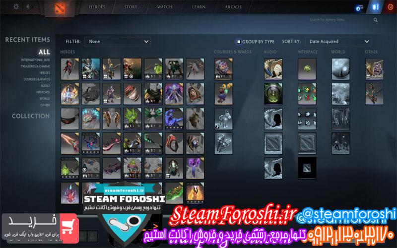 فروش اکانت دوتا ۲ کد 1919