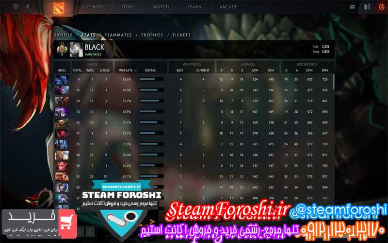 فروش اکانت دوتا ۲ کد 2051