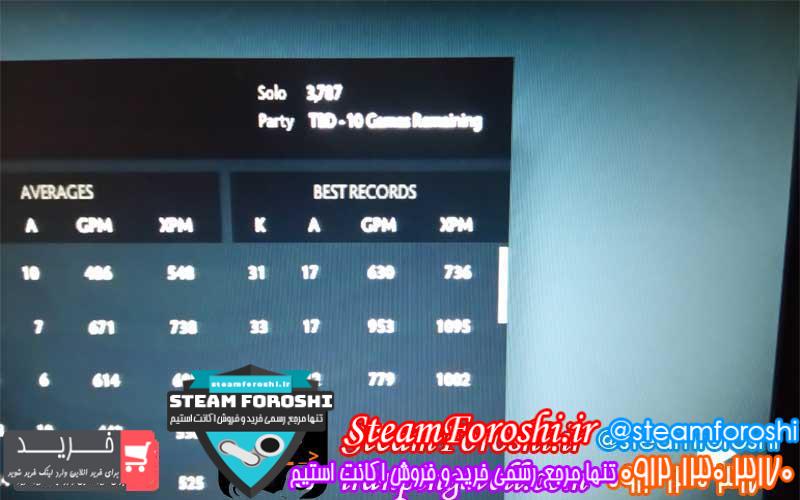 فروش اکانت دوتا ۲ کد 2087