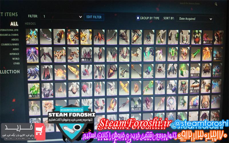 فروش اکانت دوتا ۲ کد 2153