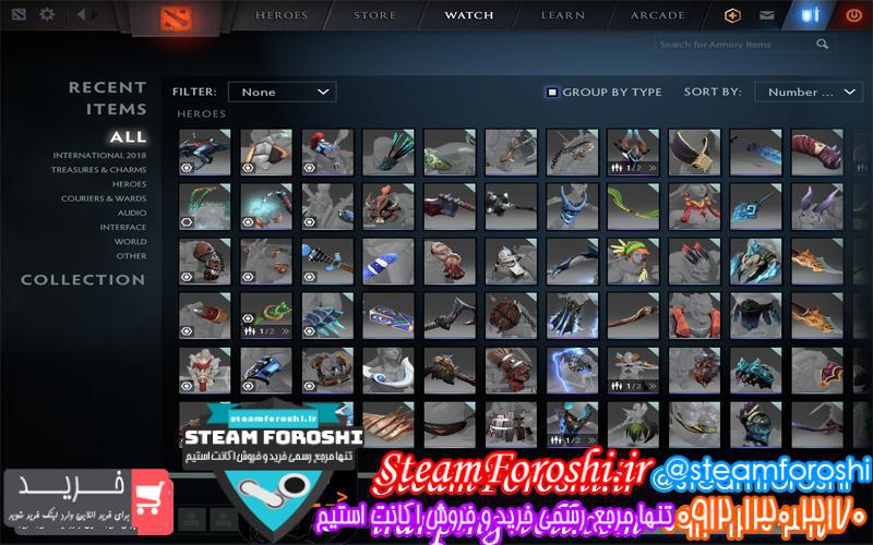 فروش اکانت دوتا ۲ کد 2362