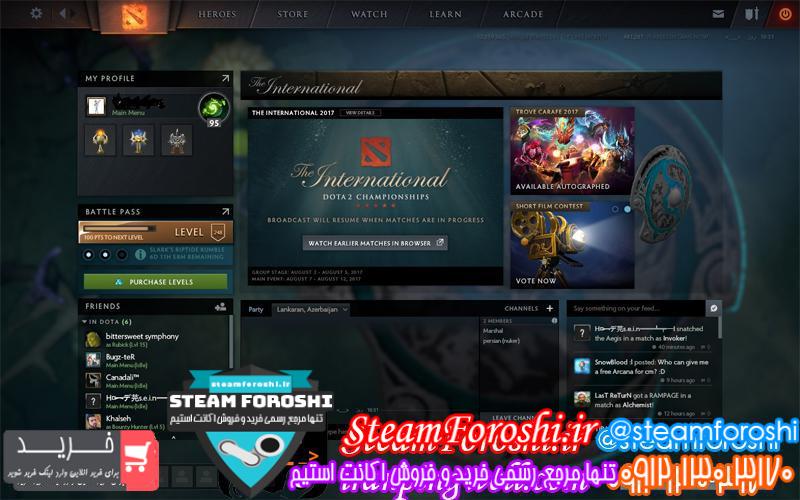 فروش اکانت دوتا ۲ کد 2358