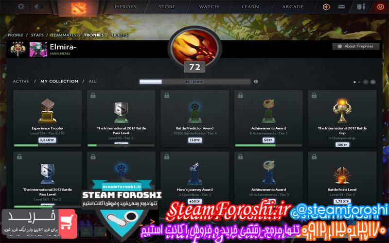 فروش اکانت دوتا ۲ کد 2430