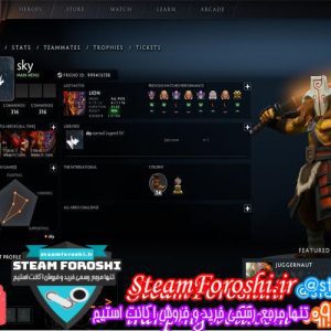 فروش اکانت دوتا ۲ کد 2518