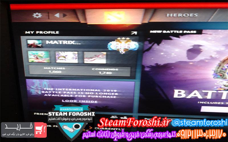 فروش اکانت دوتا ۲ کد 2592