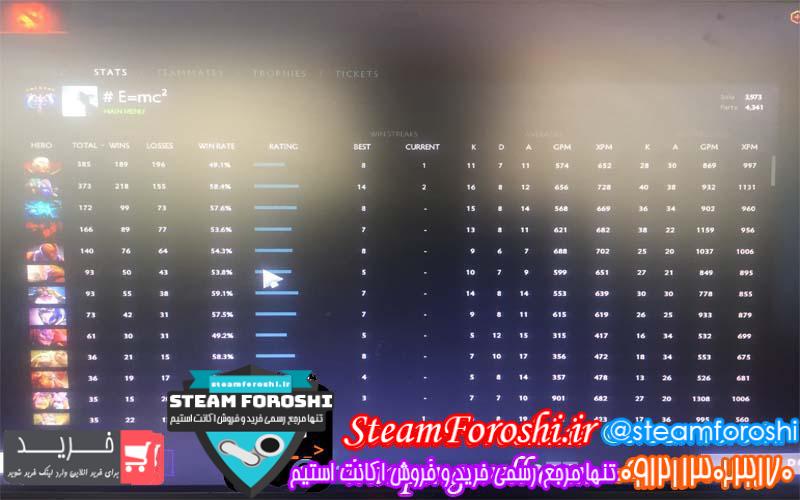 فروش اکانت دوتا ۲ کد 2605