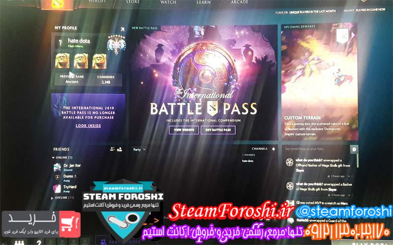 فروش اکانت دوتا ۲ کد 2613