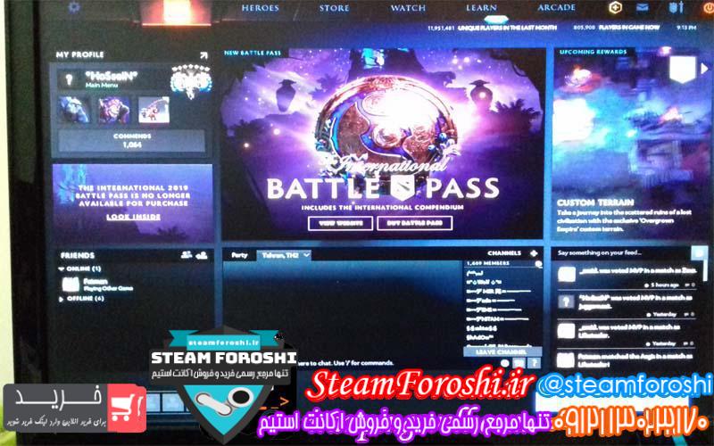 فروش اکانت دوتا ۲ کد 2619