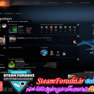 فروش اکانت دوتا ۲ کد 2737