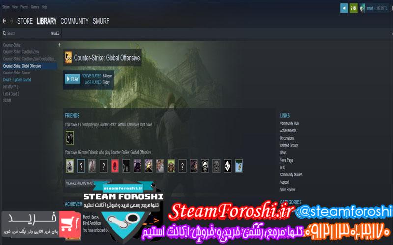 فروش اکانت cs go کد 2812