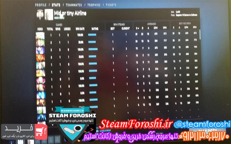 فروش اکانت دوتا ۲ کد 2829