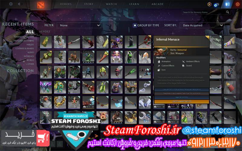 فروش اکانت دوتا ۲ کد 2993