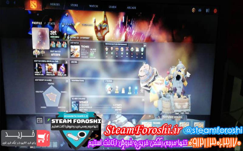 فروش اکانت دوتا ۲ کد 3060