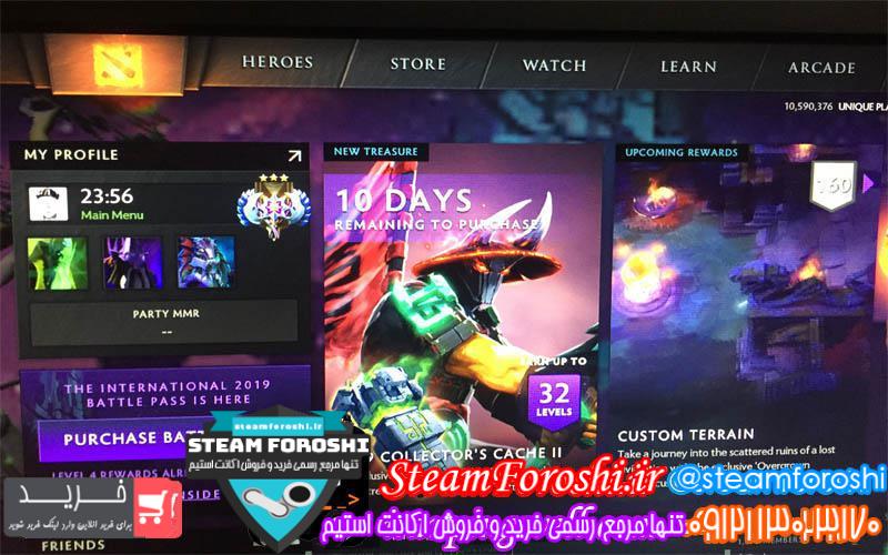 فروش اکانت دوتا ۲ کد 3099