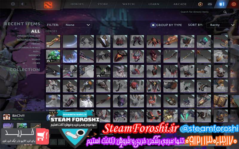 فروش اکانت دوتا ۲ کد 3149