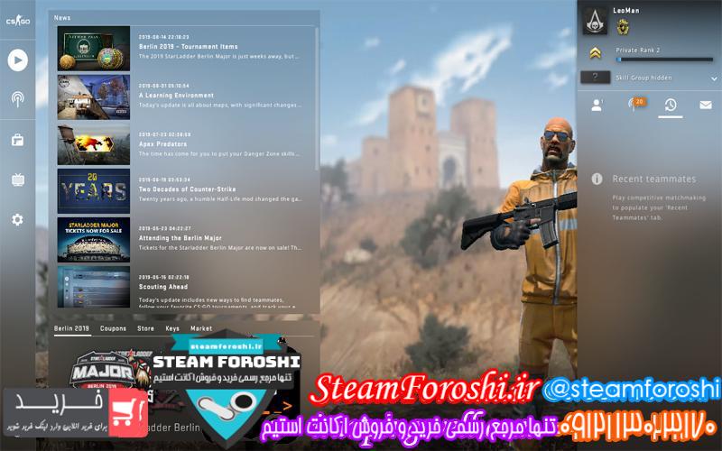 فروش اکانت cs go کد 3192