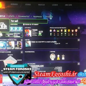 فروش اکانت دوتا ۲ کد 3236
