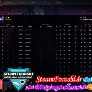 فروش اکانت دوتا ۲ کد 3243