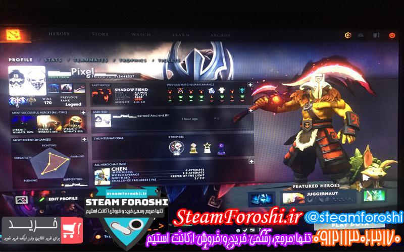 فروش اکانت دوتا ۲ کد ۳۳۰۵