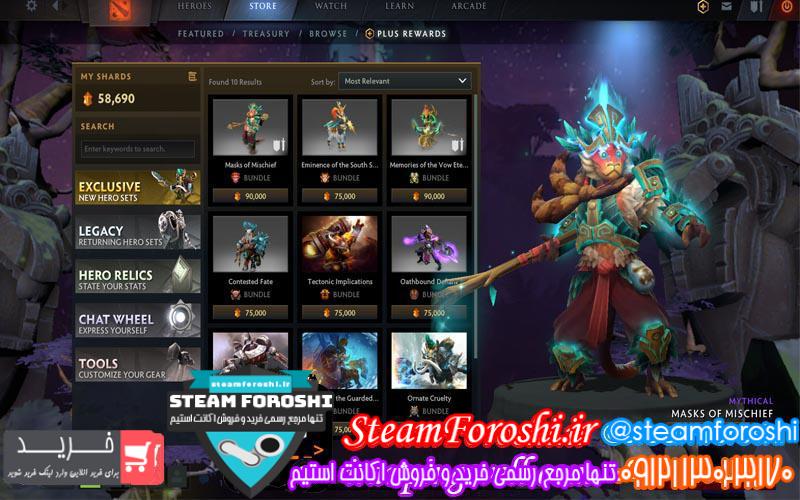 فروش اکانت دوتا ۲ کد ۳۴۷۰