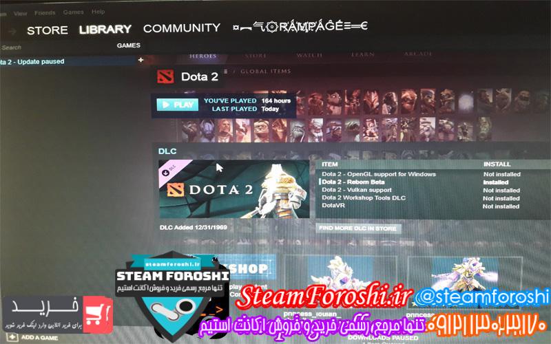 فروش اکانت دوتا ۲ کد ۳۵۰۹