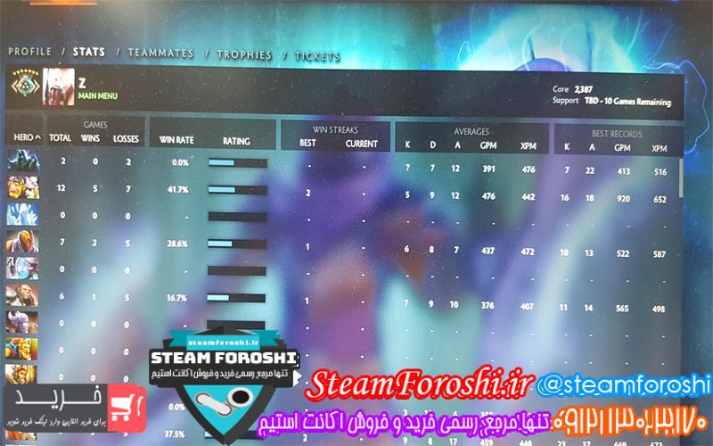 فروش اکانت دوتا ۲ کد ۳۶۰۴