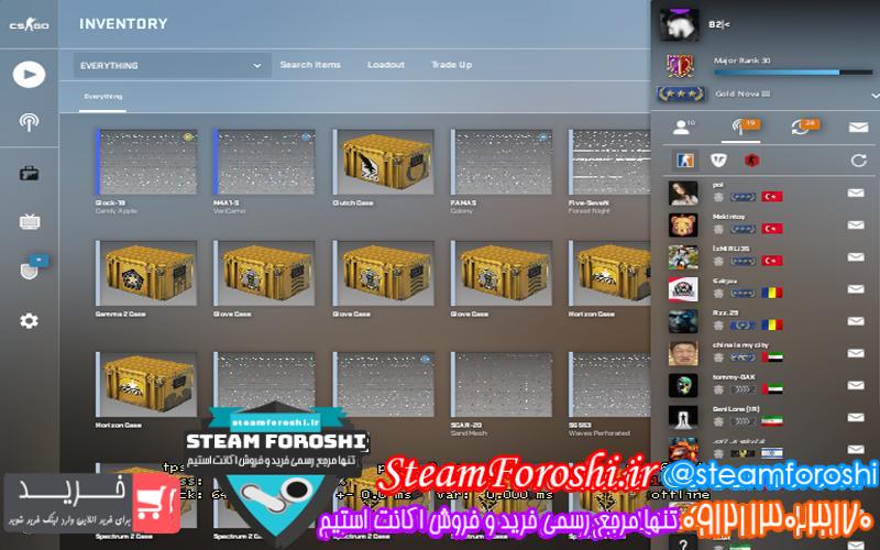 فروش اکانت cs go کد ۳۶۲۳