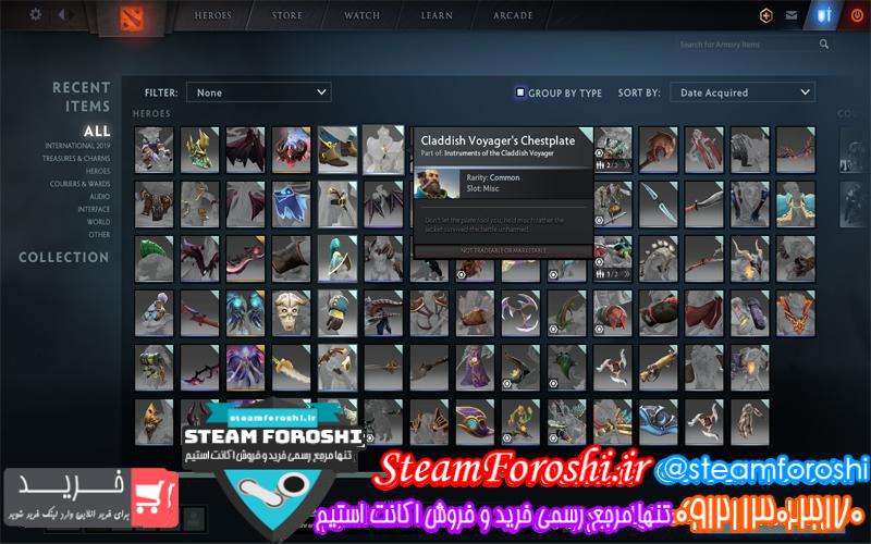 فروش اکانت دوتا ۲ کد ۳۶۴۰