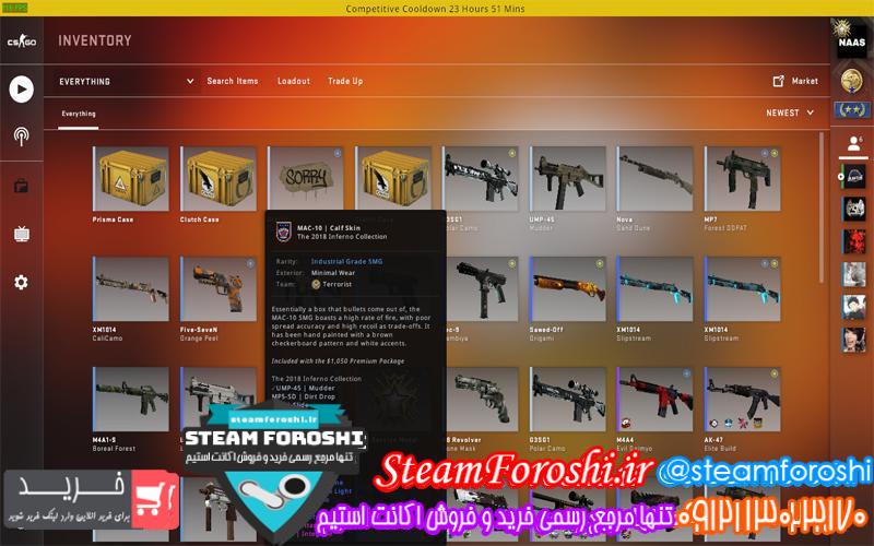 فروش اکانت cs go کد ۳۶۶۶