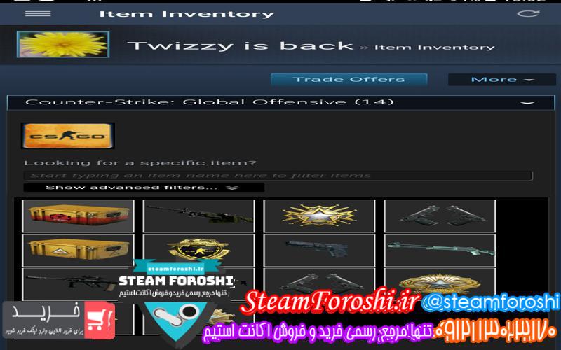 فروش اکانت استیم کد ۳۷۰۹