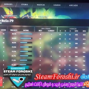 فروش اکانت دوتا ۲ کد ۳۷۳۶