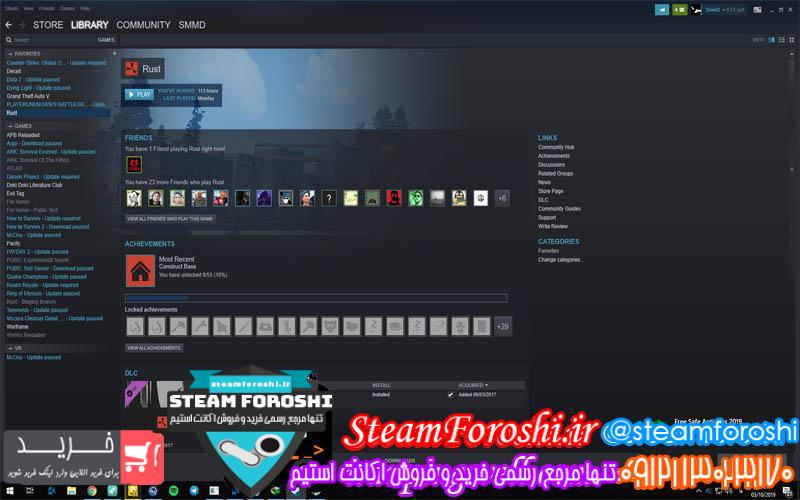 فروش اکانت استیم کد ۳۵۶۲