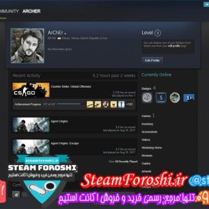 فروش اکانت cs go کد ۳۷۸۶