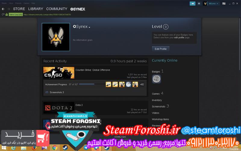 فروش اکانت cs go کد ۳۷۹۸