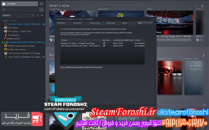 فروش اکانت استیم کد ۳۸۵۳