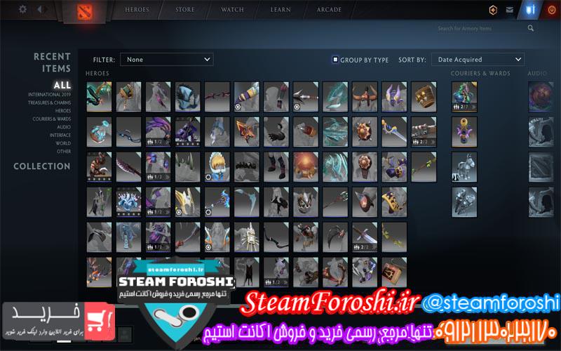 فروش اکانت دوتا ۲ کد ۳۸۶۴