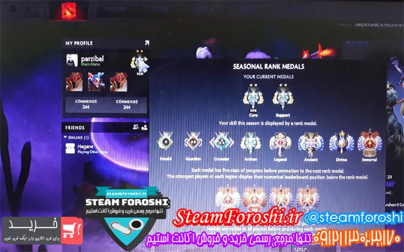 فروش اکانت دوتا ۲ کد ۴۰۳۱