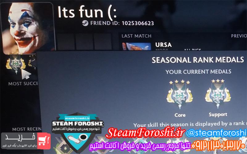 فروش اکانت دوتا ۲ کد ۴۱۳۰