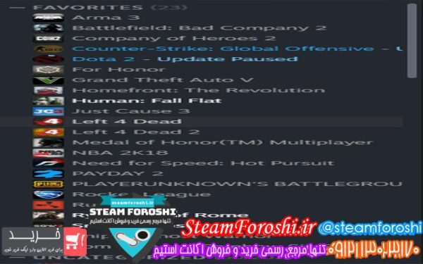 فروش اکانت استیم کد ۴۱۵۷